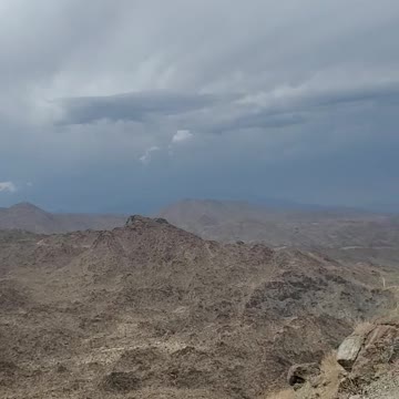 Ufo cloaked in the clouds Palm desert
