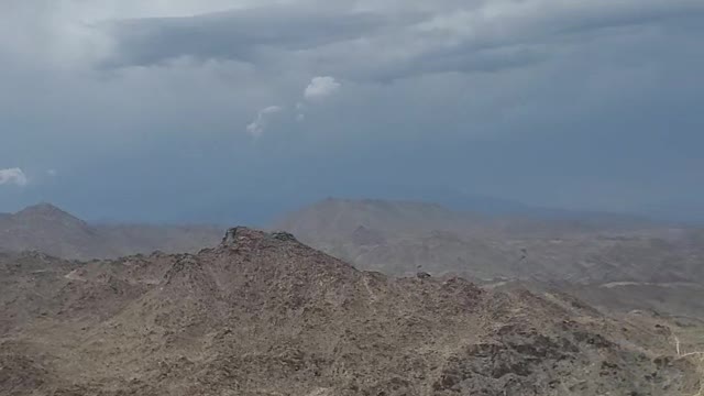 Ufo cloaked in the clouds Palm desert