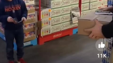 Kid gets poki Man gift