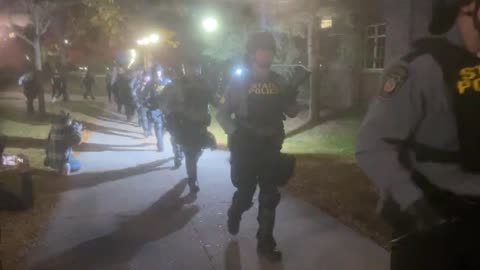 ANTIFA riot at Penn State 2