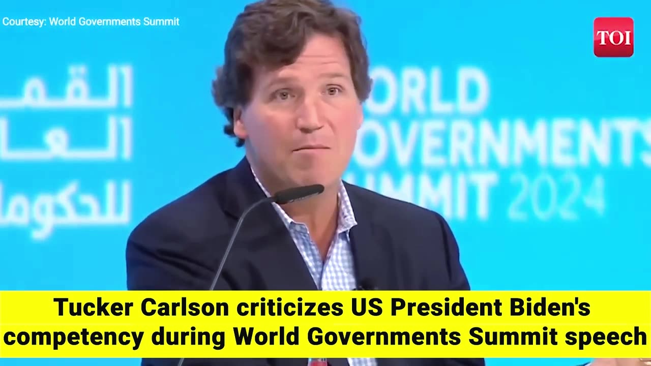 Tucker Carlson Attacks Biden Administration at World Government Summit | Vladimir Putin interview