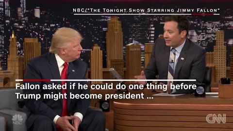Donald Trump lets Jimmy Fallon mess up his hair