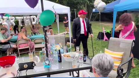 A Trump birthday surprise