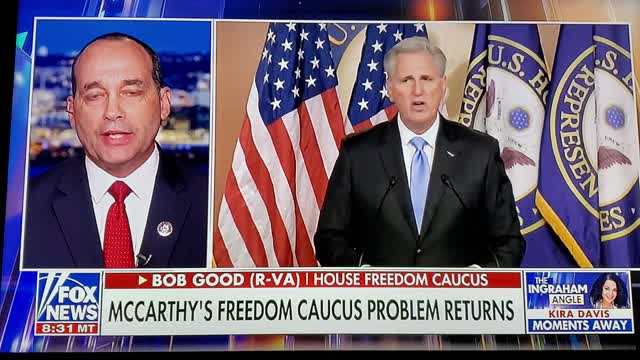 Rep Bob Good (R-VA) on The Ingraham discussing Kevin McCarthy 11/2/2023