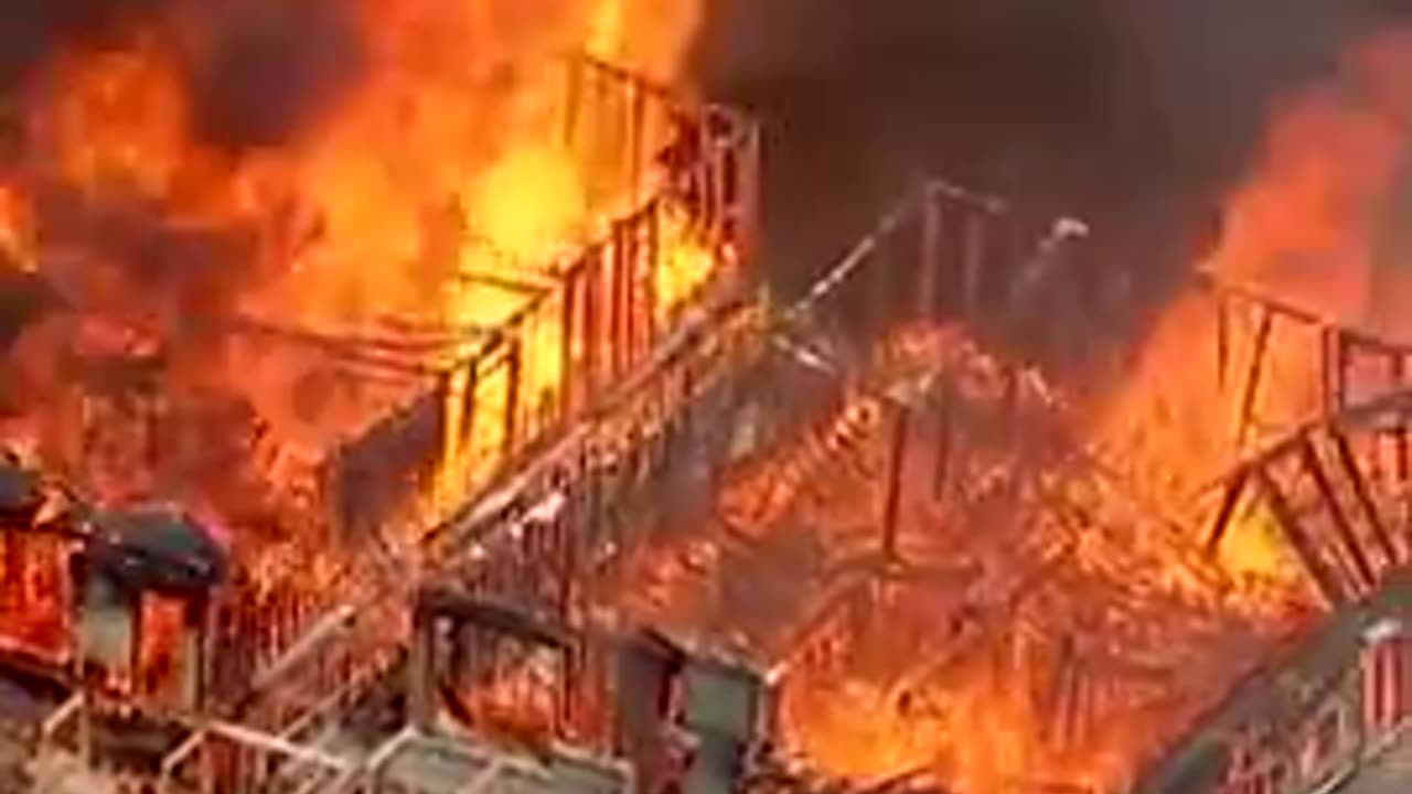 Toronto housing development goes up in flames