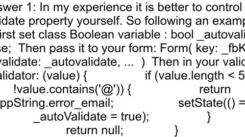 TextFormField displaying error message even after the values are inserted using Form Flutter