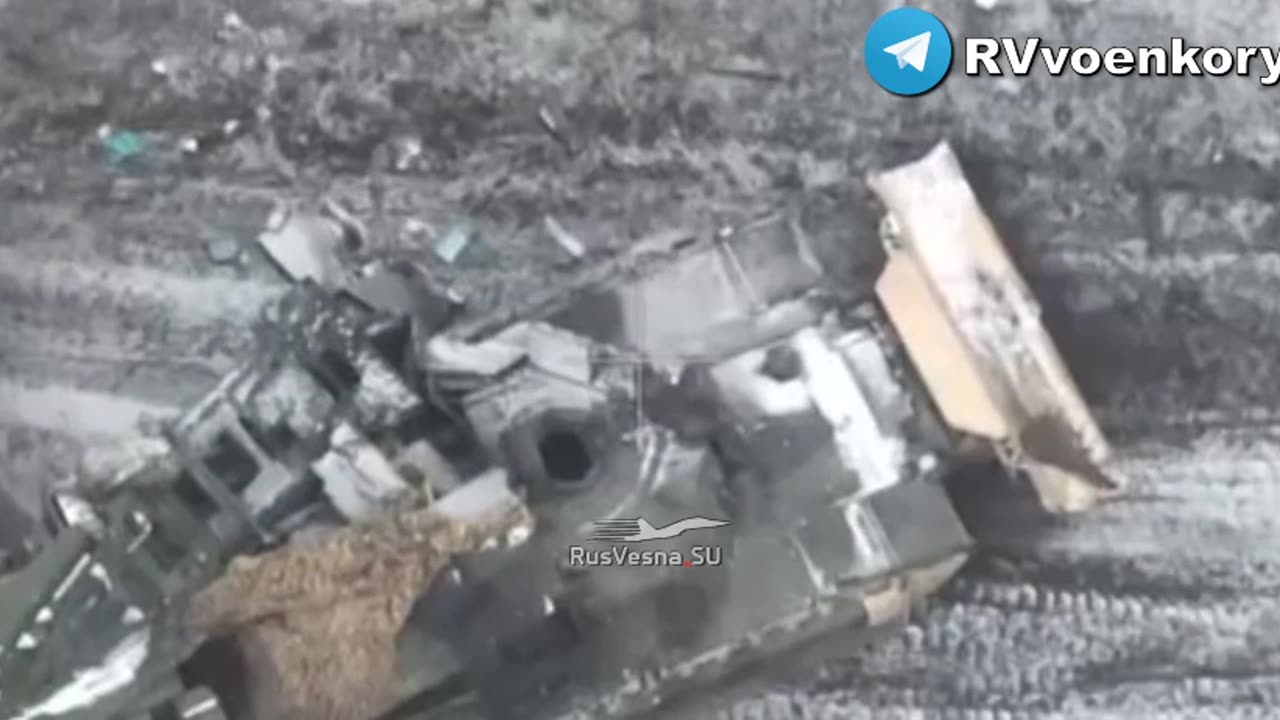 A damaged and abandoned American assault mine clearing vehicle M1150 ABV (Assault Breacher Vehicle