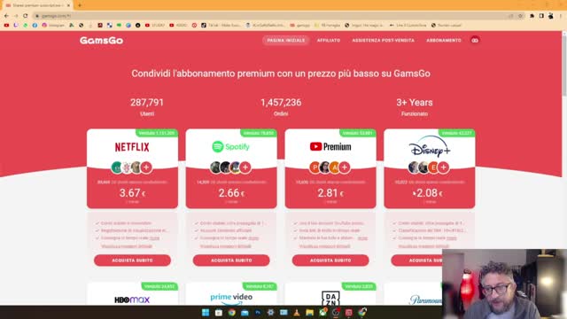 GAMSGO ABBONAMENTI TV A PREZZI BASSISSIMI