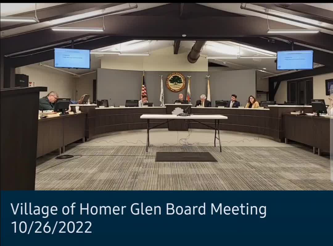 Village of Homer Glen Board Meeting 10/26/22(clip)- resident accuses Ruben of paying for FB profiles
