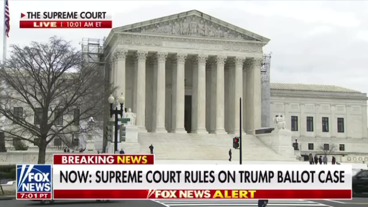 Supreme Court rules on Trump ballot case Trump wins