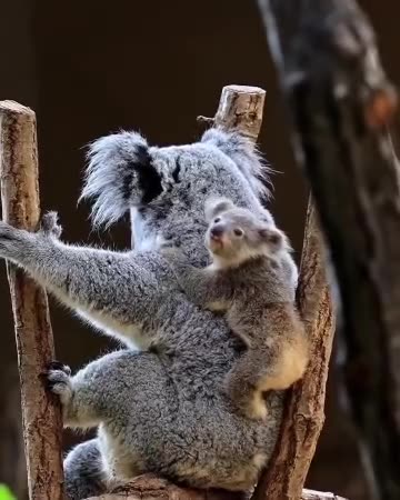 koala and her baby