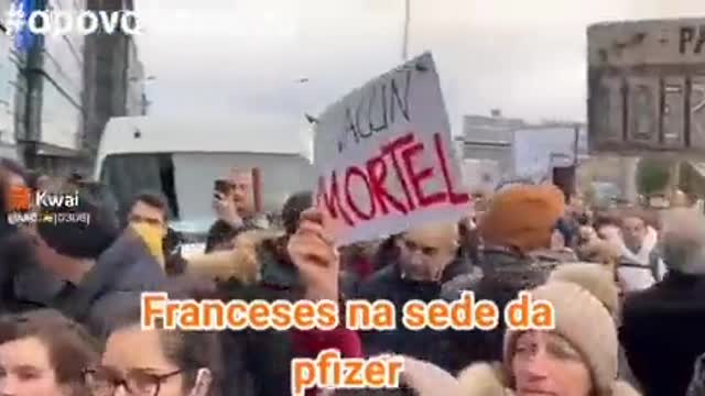 Franceses cercam a Sede da Pfizer 🇫🇷