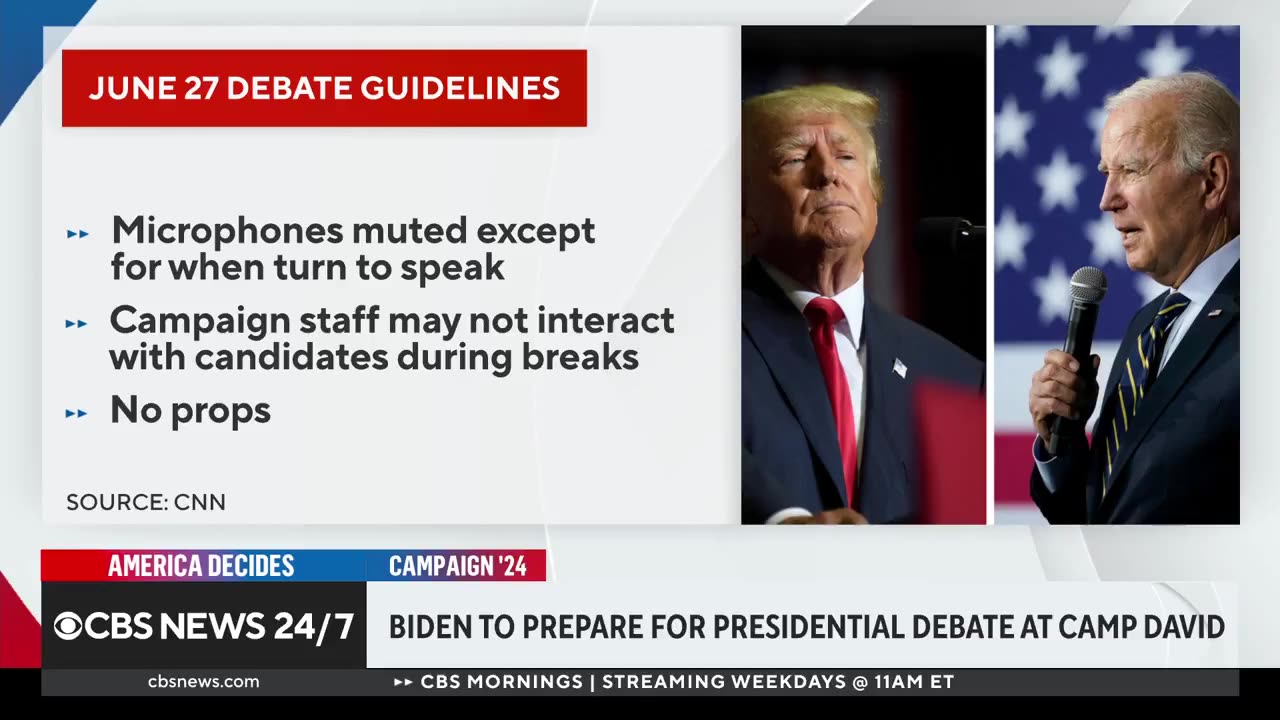 CBS: "Expect some surprises" on Biden's "physical performance" at the upcoming debate.