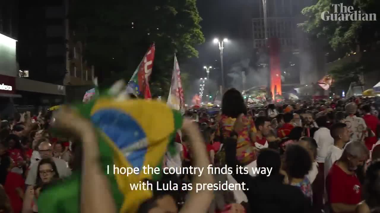 'I'm going to cry': euphoria on Brazil’s streets as Lula wins