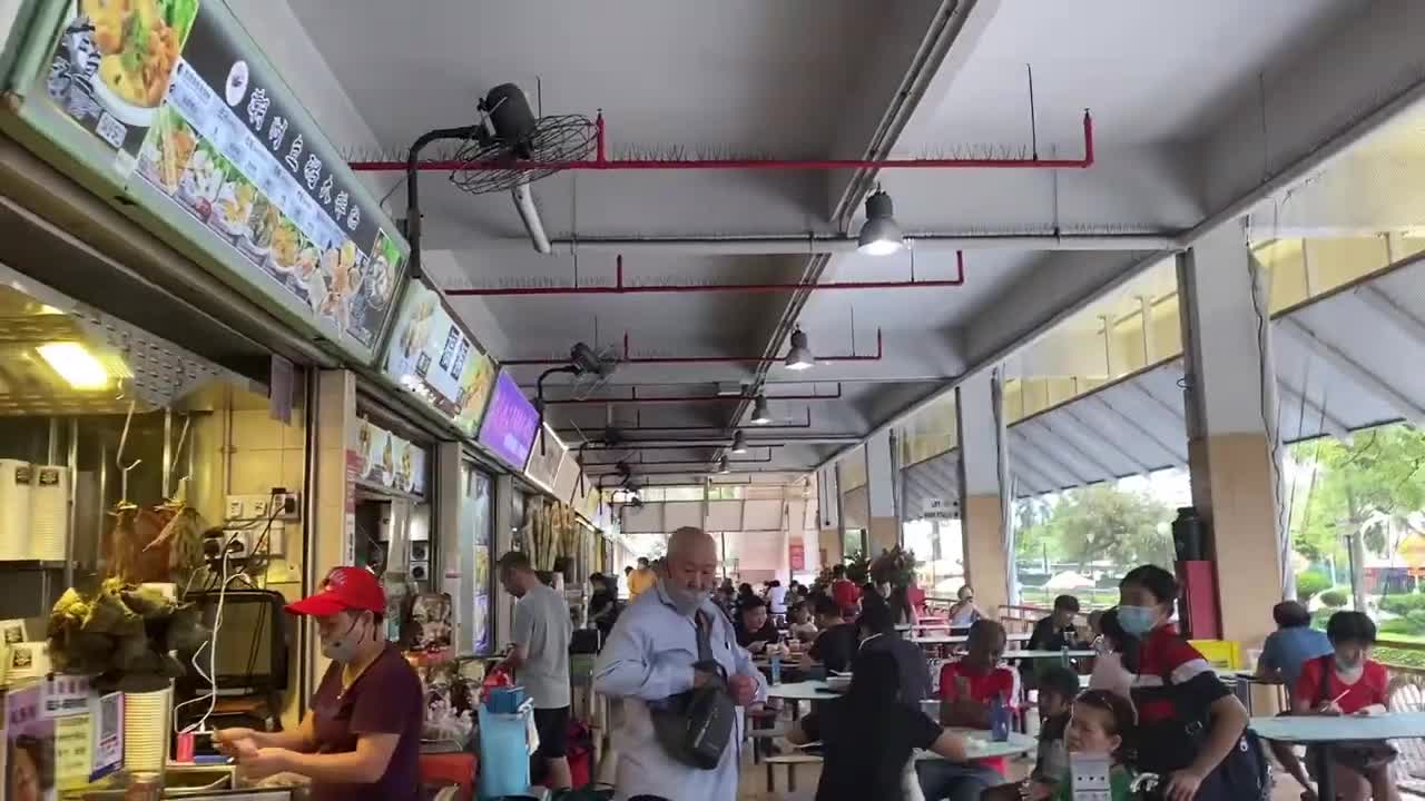 BEST Singapore Chicken Rice, Singapore Hawker Center Street Food Tour!