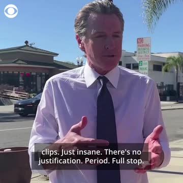 Hypocrite Gavin Newsom: I Want To Ban Weapons Of War, Which The 2nd Amendment Protects