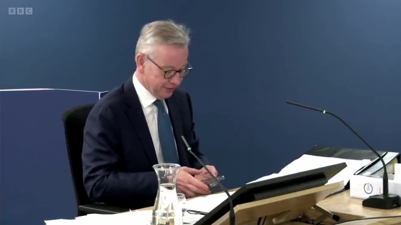 Michael Gove gets caught recording his own evidence at the Covid 19 inquiry