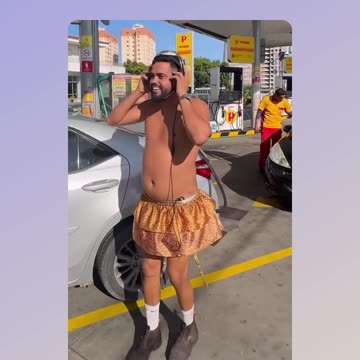 Passive Dancer goes to the gas station and fills customers with Joy