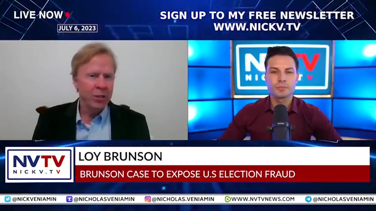 LOY BRUNSON DISCUSSES BRUNSON CASE TO EXPOSE ELECTION FRAUD WITH NICHOLAS VENIAMIN