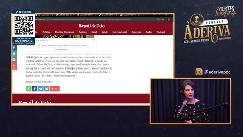 Arlene conta sobre ter sido difamada pelos jornais e ter contas suspensas À Deriva Cortes