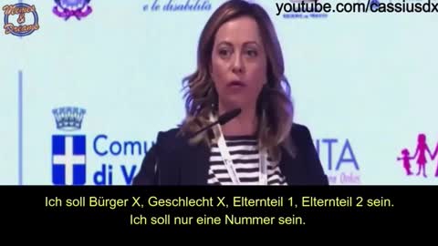 Powerful Speech Giorgia Meloni - Eine zweiminütige Rede von Giorgia Meloni