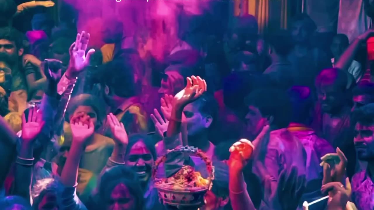 Vridhavan holi clips