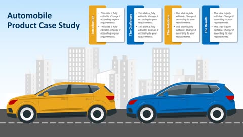 Automobile Product Case Study PowerPoint Template