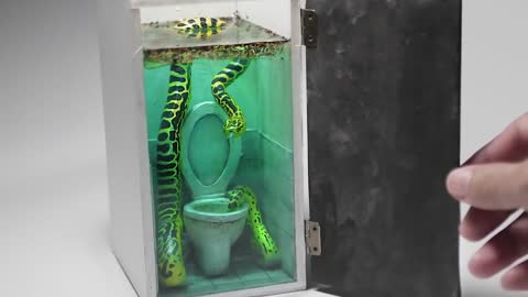 How To Make a Snake In The Toilet From Polymer clay