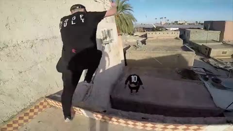 Morocco rooftop parkour escape pov🇲🇦