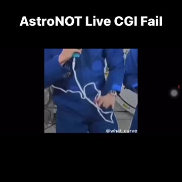 CGI errors on the ISS live stream.
