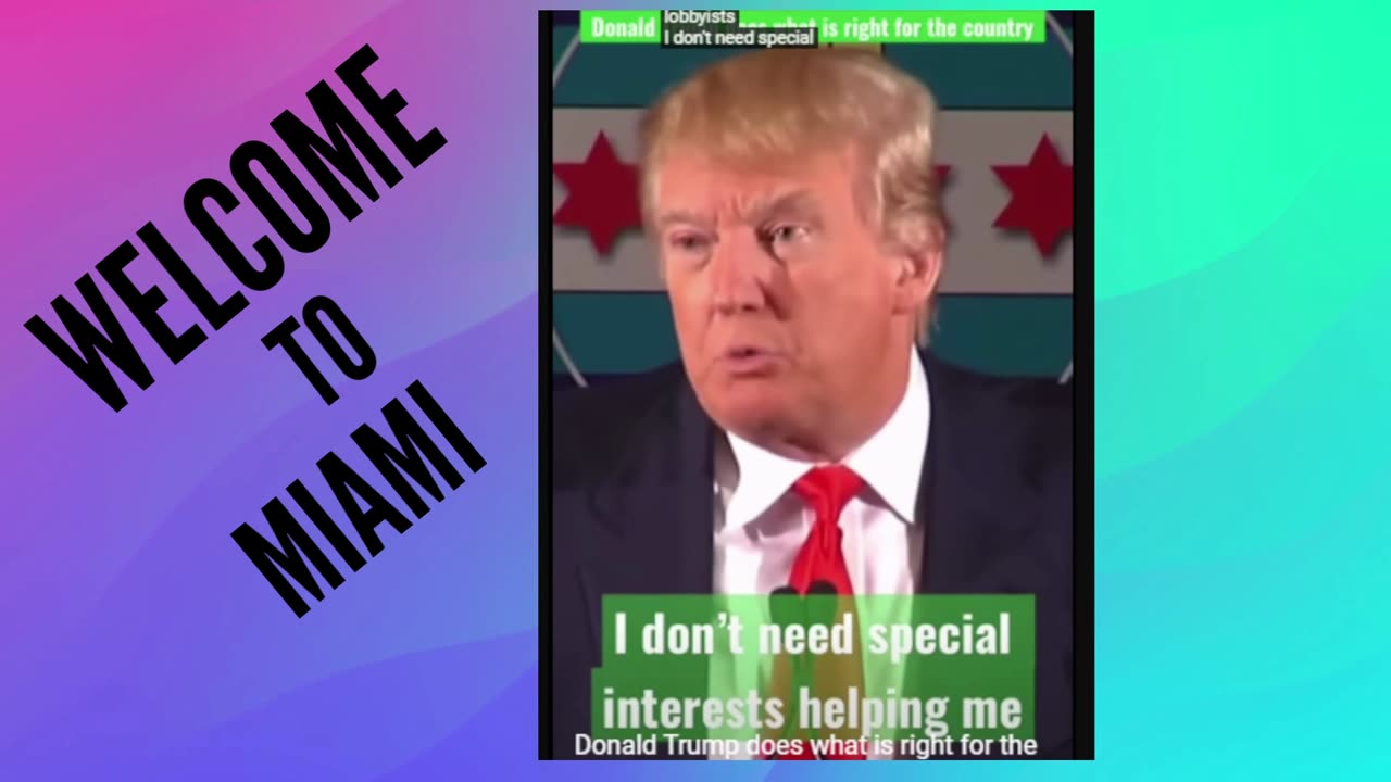 VIDEOS CORTOS DE TRUMP, EN SU PROGRAMA WELCOME TO MIAMI, 07/16/2023
