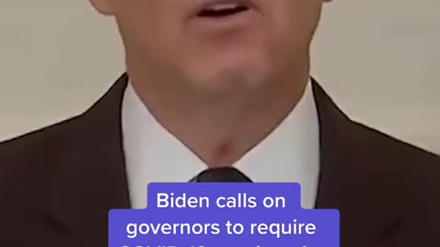 Biden calls on governors to require COVID-19 vaccines for teachers, staff