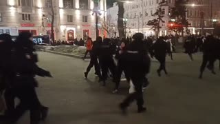 Moscow Police Mass Arrest Peaceful Anti-War Protestors