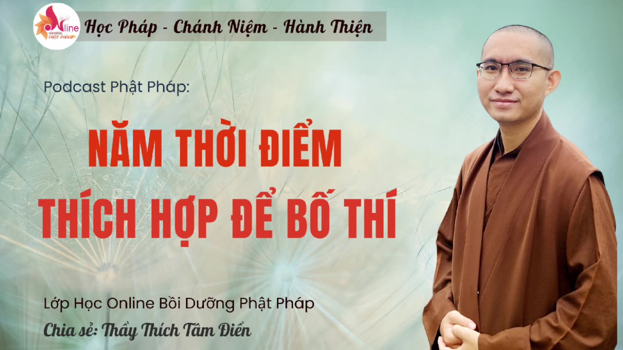 5 thời điểm thích hợp để bố thí