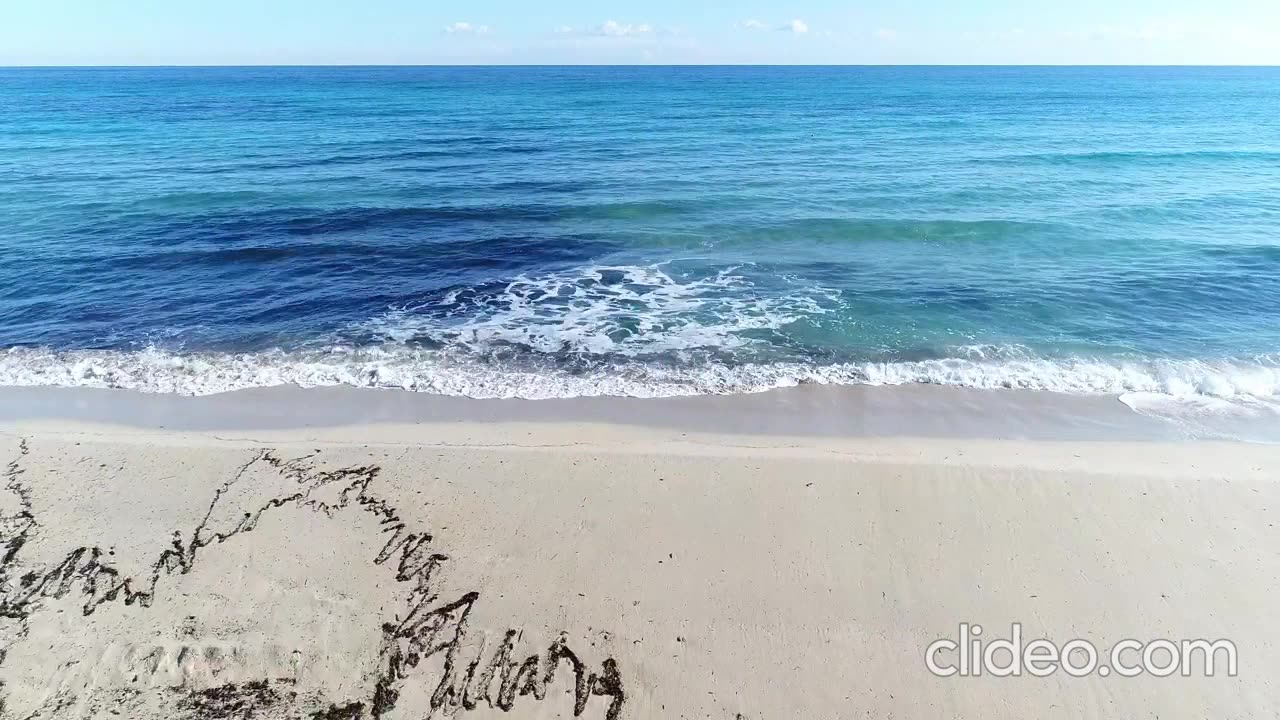 Waves coming to the beach Shore of a beach