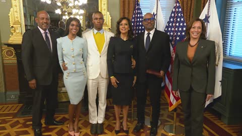 0027. Vice President Harris Ceremonially Swears-In Ambassador Candace Bond