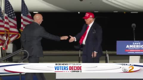 Trump stumps for Oz, Mastriano in Latrobe hours before Election Day