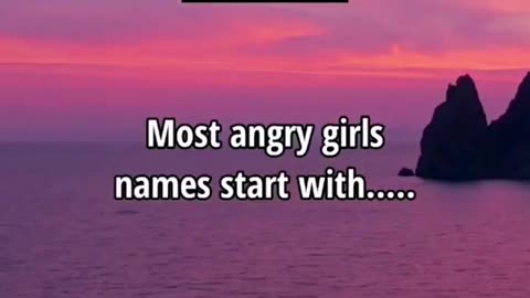 Most Angry Girls Names Start With... #shorts