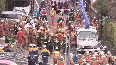 マンホール爆発 死者2人に 現場では可燃性ガス検出