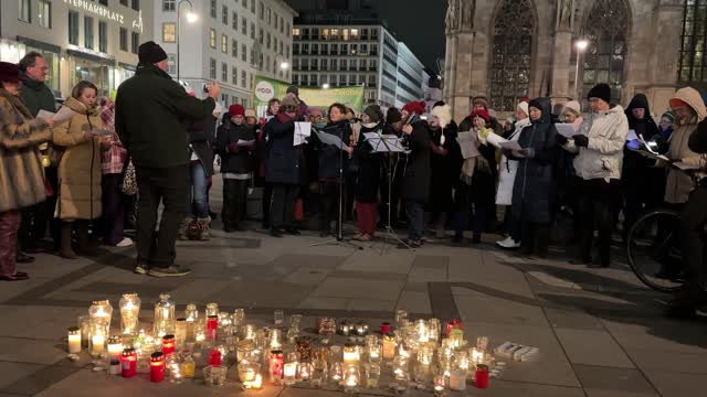 "A Mensch möcht I bleibn", Live-Aktion „EIN ZEICHEN FÜR DEN WANDEL“ von GGI in Wien am 20.01.2023