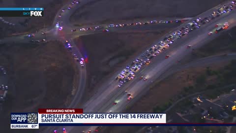 Pursuit standoff in Santa Clarita