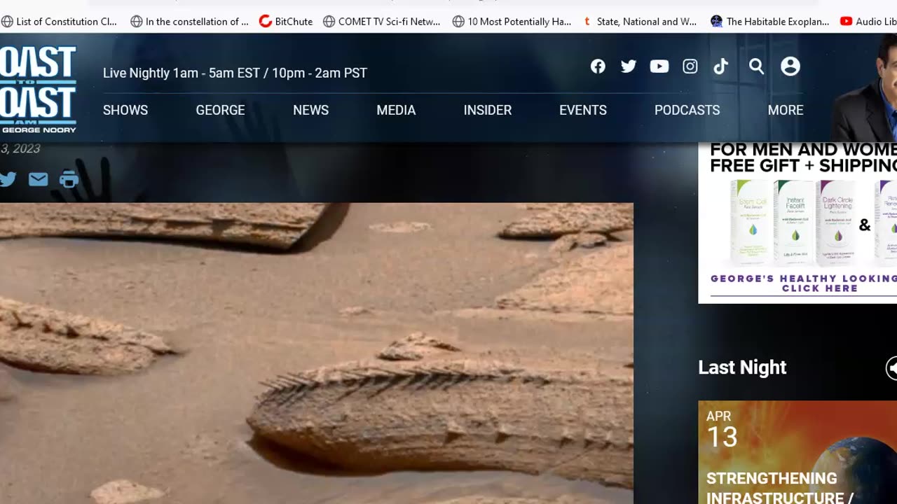 Weird spiked fossil found by Curiosity rover