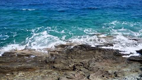 Sea Coast Rocky Coast Surf Waves Beach
