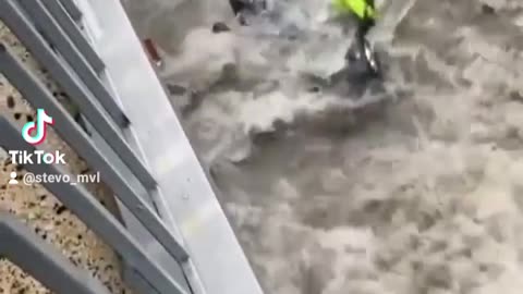 Heavy rain storm in Greece