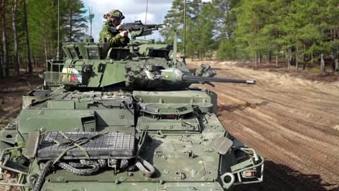 NATO troops, tanks take part in drills in Latvia