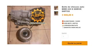 AEPSPIECES.COM - Boite de vitesses auto BMW 430 D XDRIVE 8HP70X