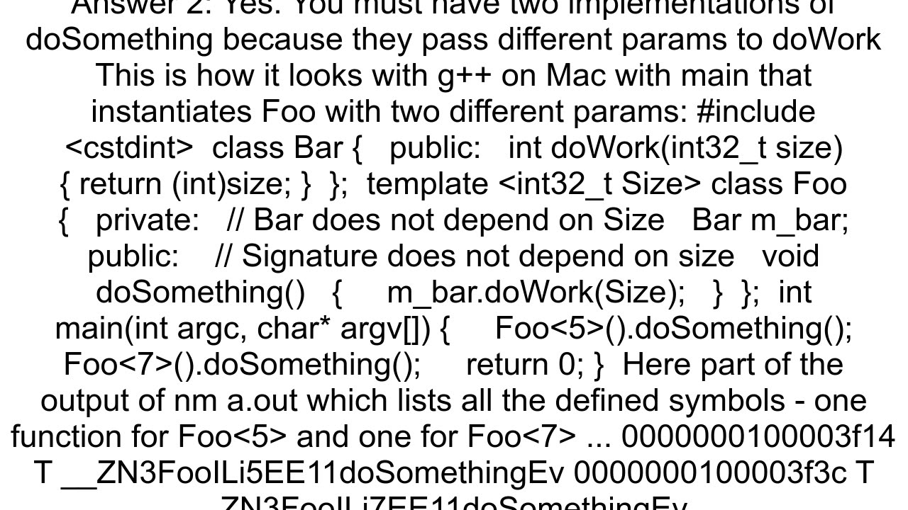 Does compiler always use builtin type template params to decorate function name