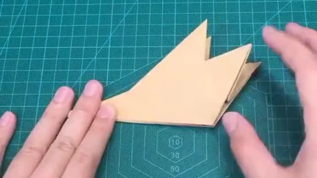 F-22 Raptor Fighter jet Origami Fold Tutorial