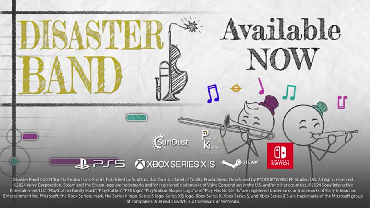 Disaster Band - Official Console Launch Trailer