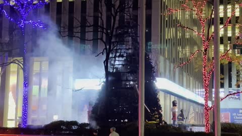 Fox News Christmas Tree Catches Fire